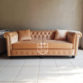 sofa chesterfield murah ruang keluarga