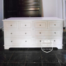 cabinet laci drawer putih minimalis classic