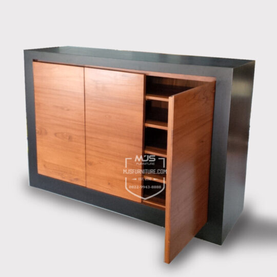 cabinet laci minimalis jati