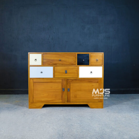 cabinet drawer jati antik modern