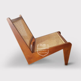 kursi lounge chair kangaroo chair rotan rendah