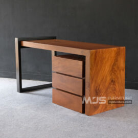 meja kerja kantor kayu solid MJS