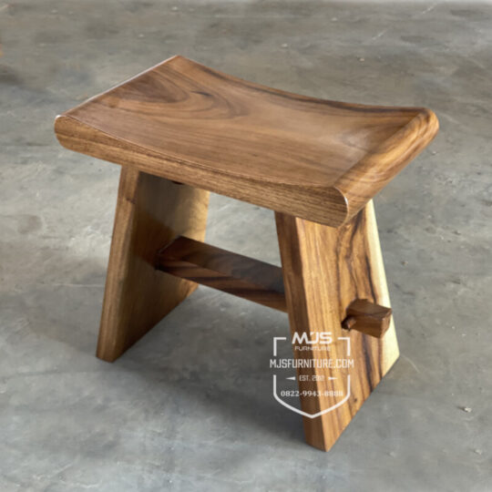 kursi sate stool kayu solid murah