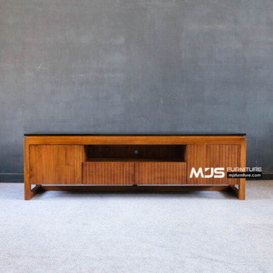 credenza jati minimalis tv