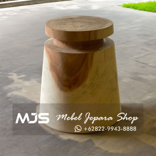 kursi stool kayu solid trembesi jepara