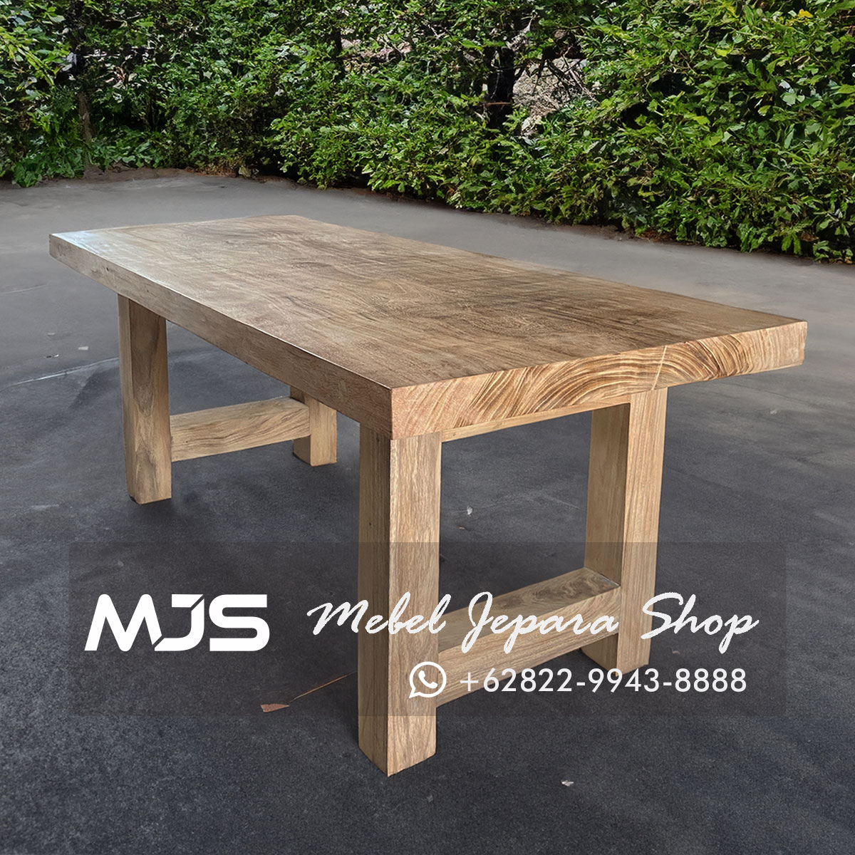 Meja Makan Kayu Solid Trembesi Rustic Natural Mebel Jepara Shop Meja Jati Meja Trembesi 